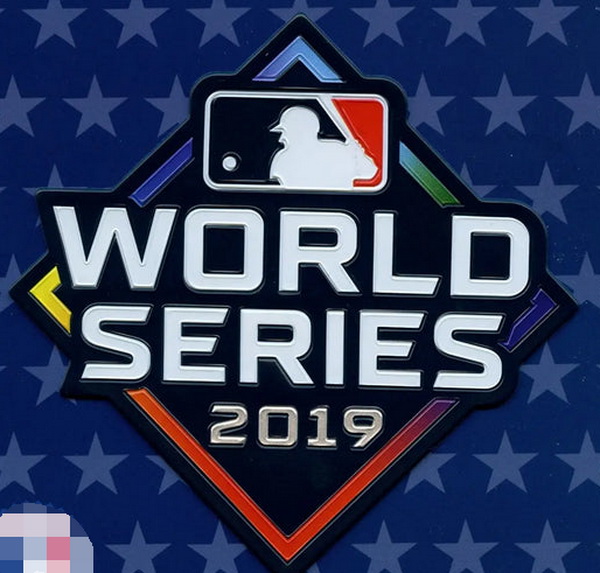 2019 MLB World Series Emboss Tech Jersey Patch Biaog