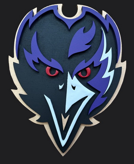 Men Ravens Team Logo Patch Biaog
